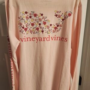 Vineyard Vines Pink Graphic Long Sleeve Shirt